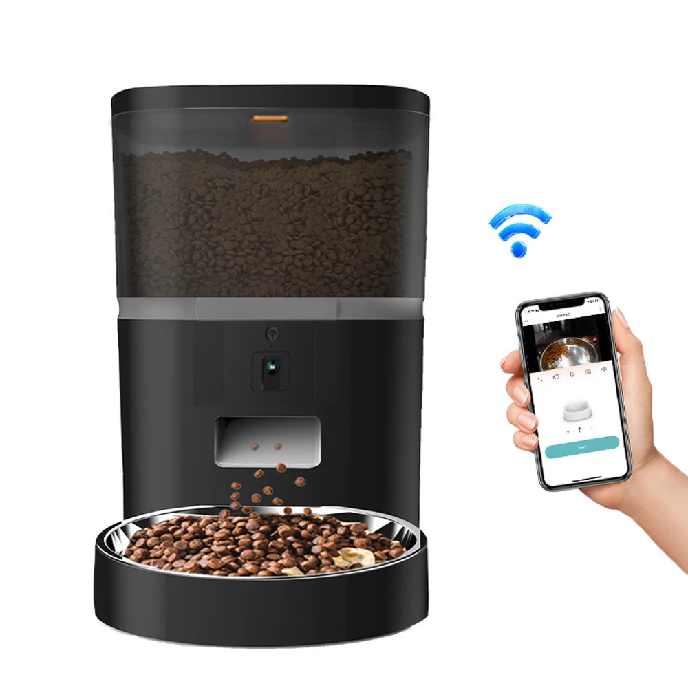 Smart Automatic Pet Feeder with HD Camera