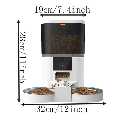 Smart Automatic Pet Feeder with HD Camera