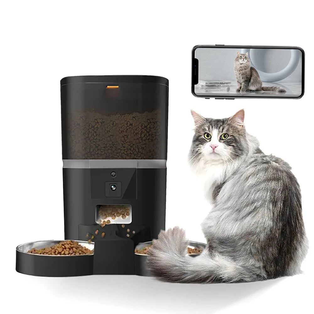 Smart Automatic Pet Feeder with HD Camera