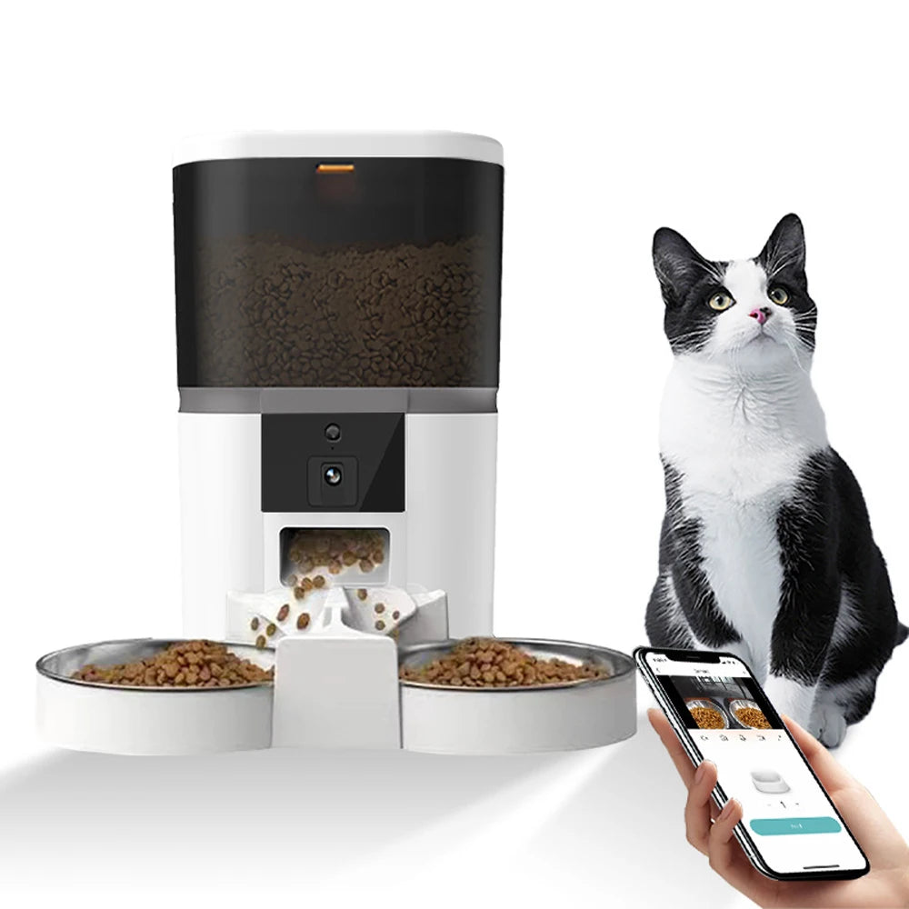 Smart Automatic Pet Feeder with HD Camera